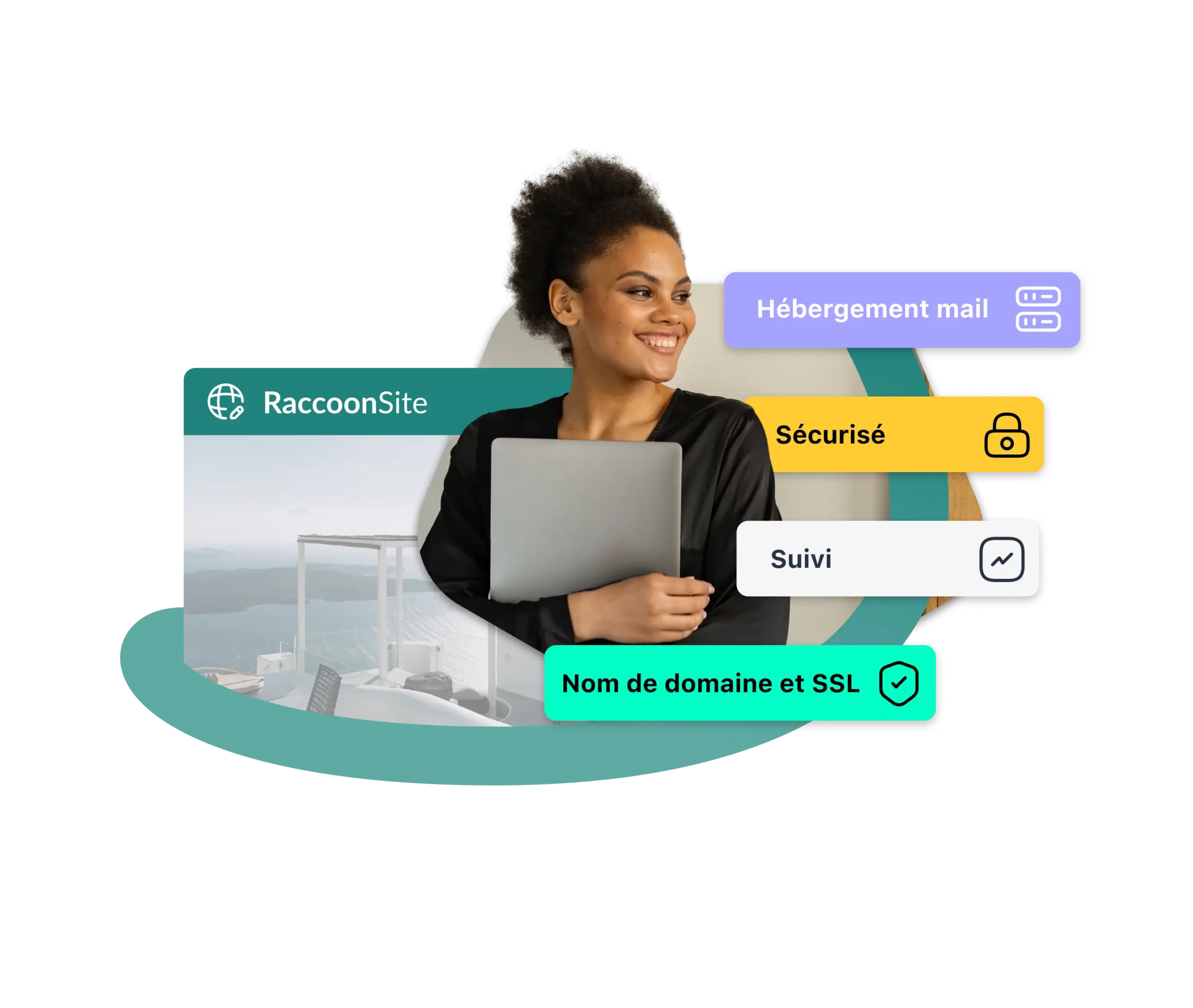 Créateur de site web pour hôtels avec SSL, suivi des visiteurs et configuration de messagerie